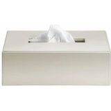 Decor Walther - Brownie - Tissuebox - Zand - Kunstleer - 8 x 24 x 12 cm