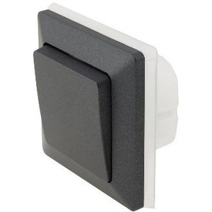 MILOS-omschakelingsschakelaar IP44, antraciet mat, schroefklem