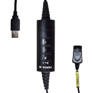 Imtradex Telefoonsnoer AK-4 USB DEX-QD Zwart, Telefoon accessoires