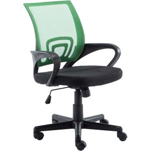 CLP Genius Bureaustoel - Ergonomisch - Voor volwassenen - Met armleuningen - Netbekleding - groen