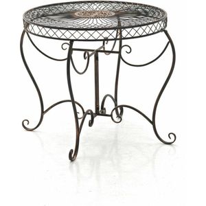 CLP Ronde ijzeren tuintafel Sheela bronzen - 11175235