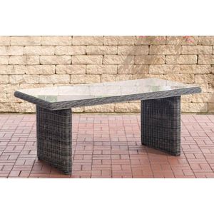 CLP Wicker tafel Fontana grijs gevlekt - 11252046