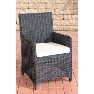 CLP Wicker Stoel Fontana zwart - Crème - 11563001