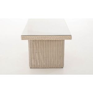 CLP Fisolo - Eettafel - 5mm Poly-rotan parelwit