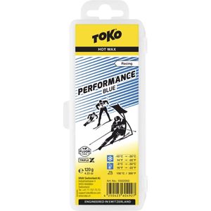 TOKO - Performance Hot Wax - Blauw - 120 gram - Voor Koude Sneeuwomstandigheden