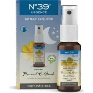 Bachbloesem Bio N°39 Noodgevallen Nacht Spray 20ml