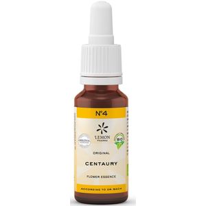 Bach - NO.4 Centaury - Bloesemremedie - 20 ml - Natuurlijke Ingrediënten