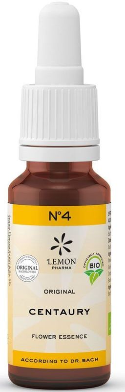 Bach - NO.4 Centaury - Bloesemremedie - 20 ml - Natuurlijke Ingrediënten