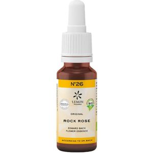 Bach - NO.26 - Voedingssupplement - Zonneroosje - Natuurlijke Remedie