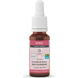 Bach - Bloesemremedie Energie nr 40 - Kruidenpreparaat - Bio