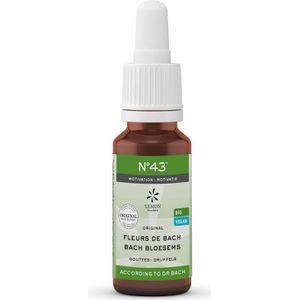 Bach - Motivatie nr 43 - Bloesemremedie - Bio - Kruidenpreparaat