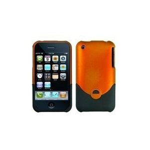 Logotrans Classic Series hardcase oranje en displaybeschermfolie voor Apple iPhone 3G / 3Gs