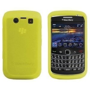 Logotrans Standard Series siliconen hoes voor Blackberry 9700 Bold 2, geel