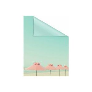 LICHTBLICK ORIGINAL Fensterfolie »Sonnenschirme«, 1 St., blickdicht, strukturiertKlebepunkte, selbstklebend, Sichtschutz