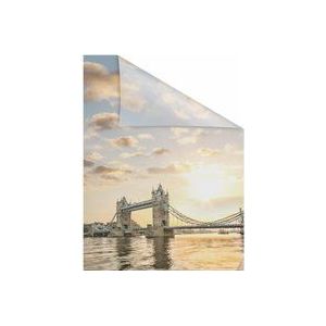 LICHTBLICK ORIGINAL Fensterfolie »Tower Bridge«, 1 St., blickdicht, strukturiertKlebepunkte, selbstklebend, Sichtschutz