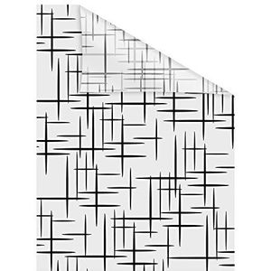 LICHTBLICK ORIGINAL Fensterfolie »Stars Schwarz«, 1 St., blickdicht, strukturiertKlebepunkte, selbstklebend, Sichtschutz