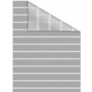 Lichtblick Raamfolie, zelfklevend, met motief, inkijkbescherming, meervoudig afneembaar, montage zonder rakel, Made in Germany, grijs/wit, 100 x 100 cm (b x l)