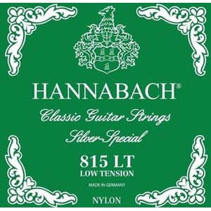 Hannabach snaren voor klassieke gitaar serie 815 set Low Tension (hoge kwaliteit, universele snaar voor bijna elk instrument, gitaarsnaren klassieke gitaar, Made in Germany), Groen