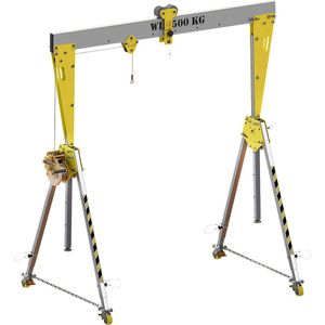 Aluminium portaalkraan RKPK, bouwhoogte 2099 - 3050 mm, breedte 2000 mm