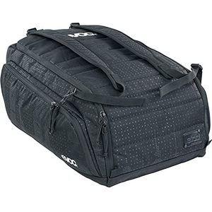 EVOC GEAR BAG 55 Travel Bag (fietstas met rugzakfunctie, bijzonder robuust buitenmateriaal, afneembare schouderriemen, variabele tussenschotten, vuil-/waterafstotend), Zwart