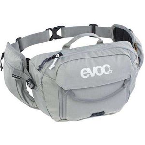 EVOC HIP PACK 3l heuptas Heuptas incl. 1,5l HYDRATION BLADDER (3l inhoud, AIRFLOW CONTACT SYSTEM, verstelbare heupgordel, VENTI FLAP systeem, incl. hydratatieblaas), steengrijs