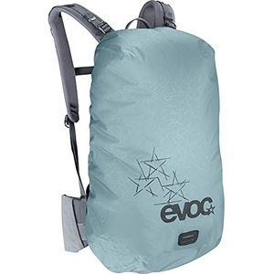 EVOC Raincover Sleeve waterdichte rugzak voor outdoor-avonturen, waterdichte beschermhoes (flexibele aanpassing aan de taille door trekkoord, reflecterende druk, maat M, L), staal/grijs