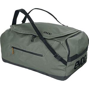 EVOC DUFFLE BAG 100, sporttas (waterdicht en 100% PVC-vrij Tarpualin, gewatteerde schouderriemen, inhoud: 100l, gewicht: 1.215 g, afmetingen: 70 x 40 x 35 cm), Dark Olive - Black