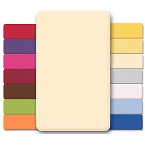 CelinaTex Lucina for Kids Peuter Hoeslaken Dubbelpak 60x120-70x140 cm natuur beige katoen hoeslaken