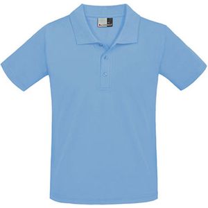 Herenpolo 'Superior' met korte mouwen Alaskan Blue - S