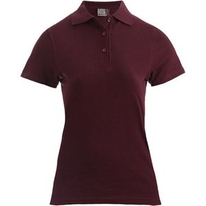 Damespolo 'Superior' met korte mouwen Burgundy - M