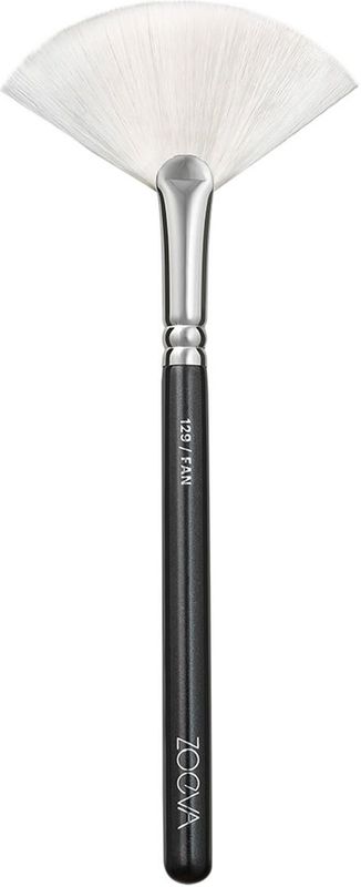 ZOEVA 129 Fan Brush - Poederkwast - Zwart - Synthetisch Haar