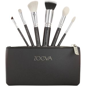 The Essential Brush Set - 6 Veganistische Borstels - Inclusief Brush Clutch