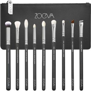 ZOEVA - It's All About The Eyes Brush Set - 9 Vegan Borstels - Brush Clutch