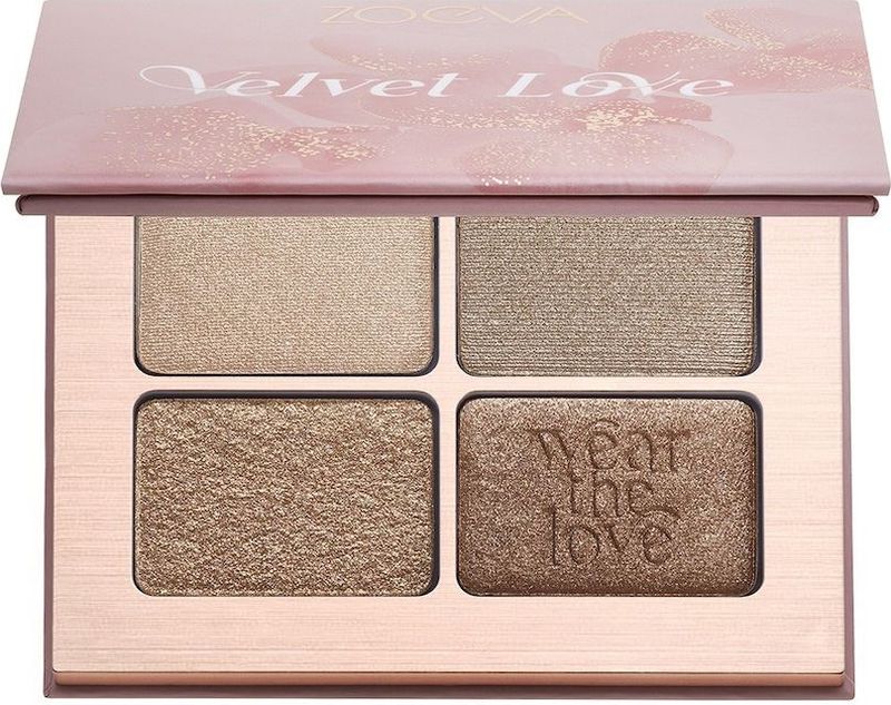 ZOEVA - Velvet Love - Oogschaduw Palette - 4 x 1,5 g - Hoog Gepigmenteerde Tinten