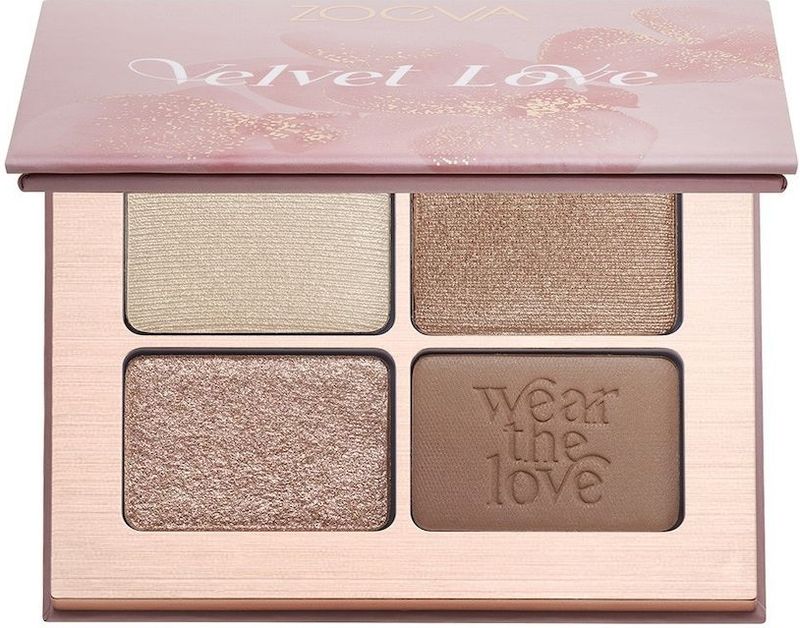 ZOEVA - Velvet Love - Oogschaduw Palette - 4 x 1,5 g - Hoog Gepigmenteerd