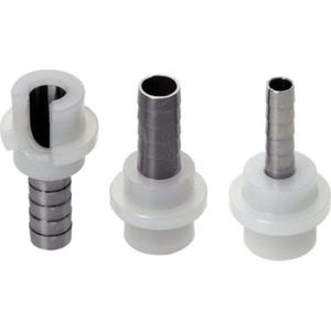 Doorvoeropening voor bier- of CO2-slang met gegoten afdichting - recht 4mm