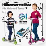 Apollo Skyracer - Step - LED Wielen - Opvouwbaar - Schokdemping - 145 mm