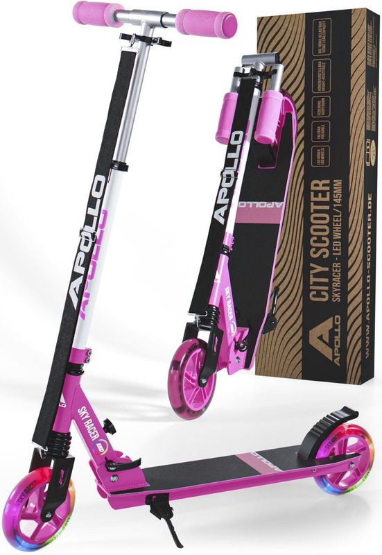 Apollo Skyracer - Step - LED Wielen - Opvouwbaar - Schokdemping - 145 mm