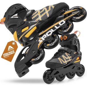 Apollo Inlineskates Air Flow X2 - Gevoerde Inline Skates dames en heren, Snelle vetersluiting, de maten 37 t/m 45