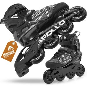 Apollo Inlineskates Air Flow X2 - Gevoerde Inline Skates dames en heren, Snelle vetersluiting, de maten 37 t/m 45