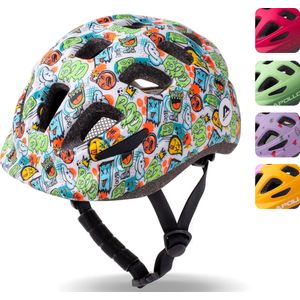 Apollo kinder fietshelm, helm voor kinderen & tieners, multisport helm, fietshelm voor meisjes, fietshelm voor jongens, kinderhelm vanaf 3 jaar, verstelbare kinderhelm