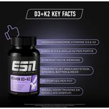 ESN - Vitamine D3 K2 - 120 Capsules - Vegan - Made in Duitsland