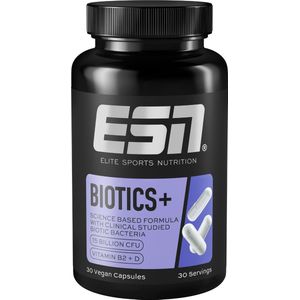 ESN - Biotics+ - Probiotica - 30 Capsules - 15 miljard levensvatbare bacteriën per dagdosering