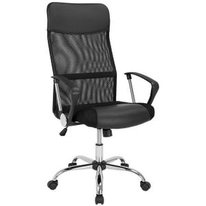 Ergonomische Bureaustoel Zwart Kunstleer 122x51x52cm