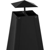 Gardebruk Pyramide Buitenhaard - 100 cm - Zwart