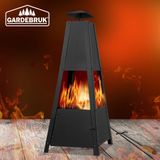 Gardebruk Pyramide Buitenhaard - 100 cm - Zwart
