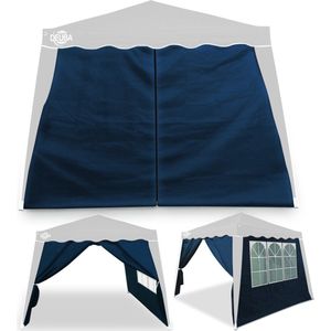 Zijwand 2 Stuks voor Partytent Capri Blauw 3x3m