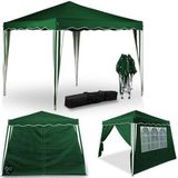 Vouwpaviljoen Capri Groen 3x3m incl 2 zijwanden