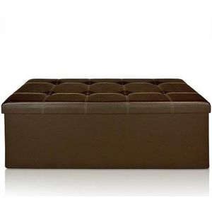 Casaria Opbergbank - 115x40x40cm 131L Kunstleer – Bruin