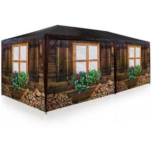 Casaria Partytent - Paviljoen 18m² 3x6m met 6 Zijpanelen - Apres Ski